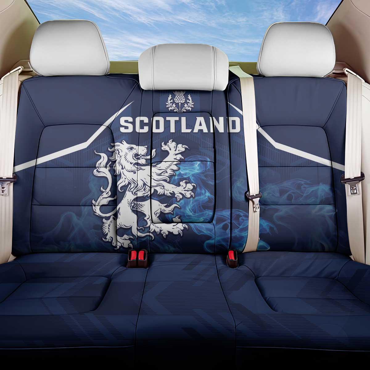 Scotland Rugby Back Car Seat Cover Go Scottish Thistle Unique Style