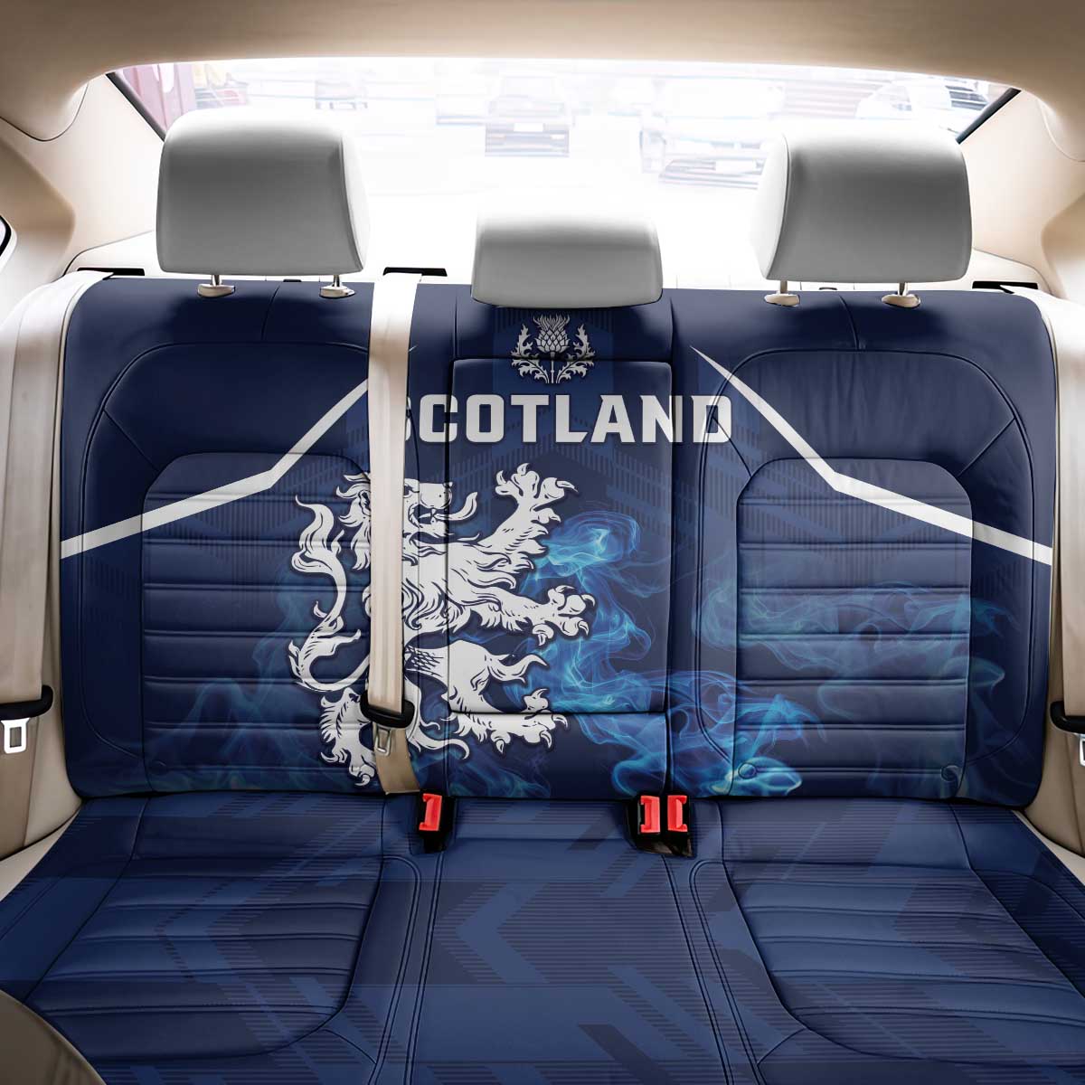 Scotland Rugby Back Car Seat Cover Go Scottish Thistle Unique Style