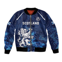 Scotland Rugby Custom Bomber Jacket Go Scottish Thistle Unique Style
