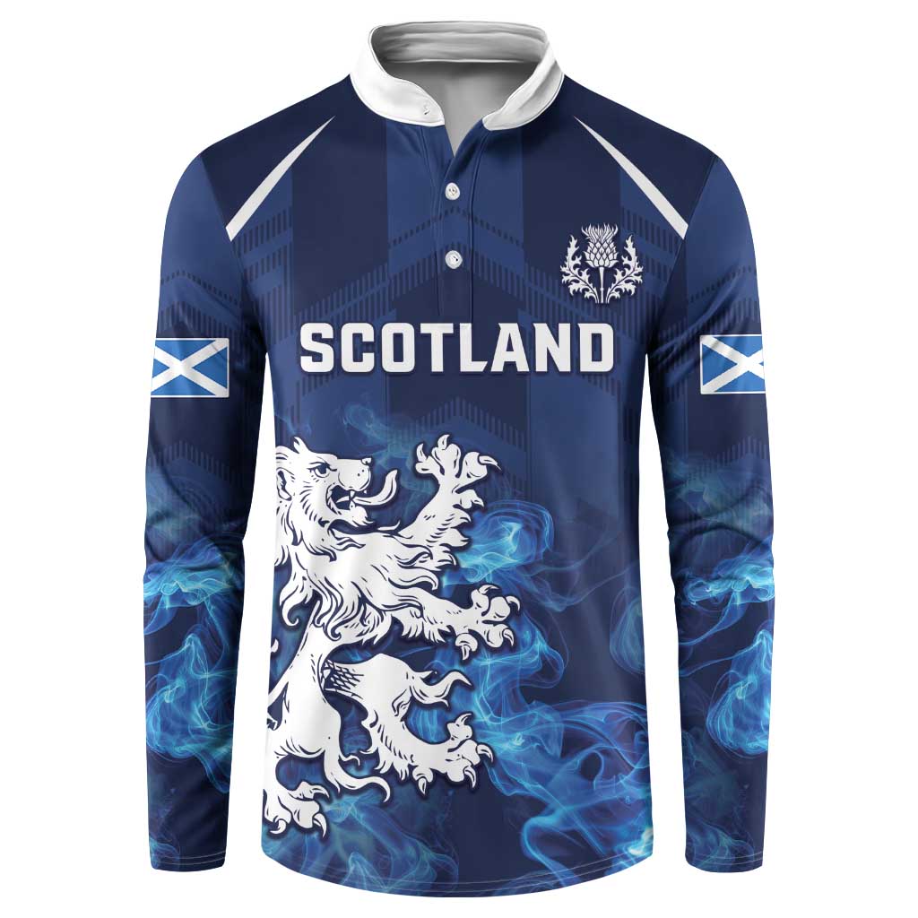 Scotland Rugby Custom Button Sweatshirt Go Scottish Thistle Unique Style