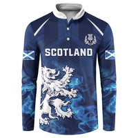 Scotland Rugby Custom Button Sweatshirt Go Scottish Thistle Unique Style