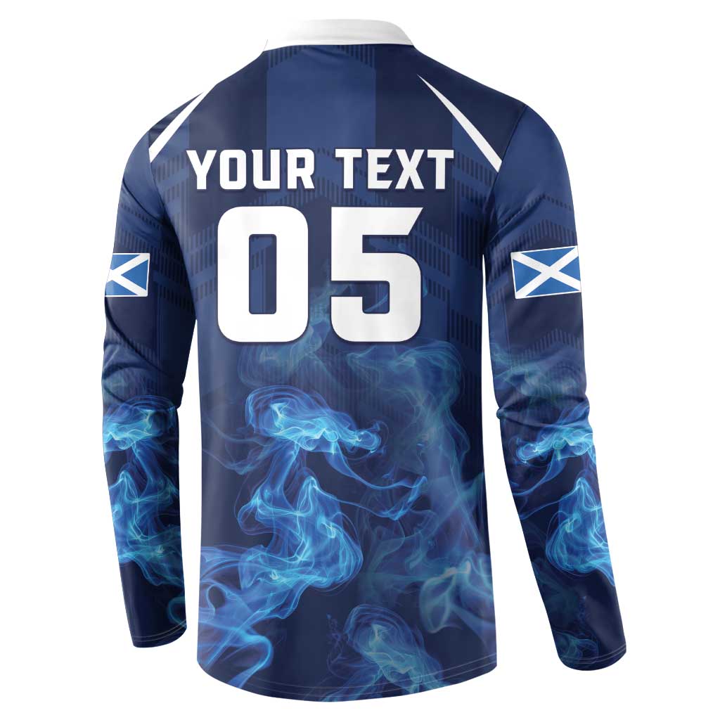 Scotland Rugby Custom Button Sweatshirt Go Scottish Thistle Unique Style