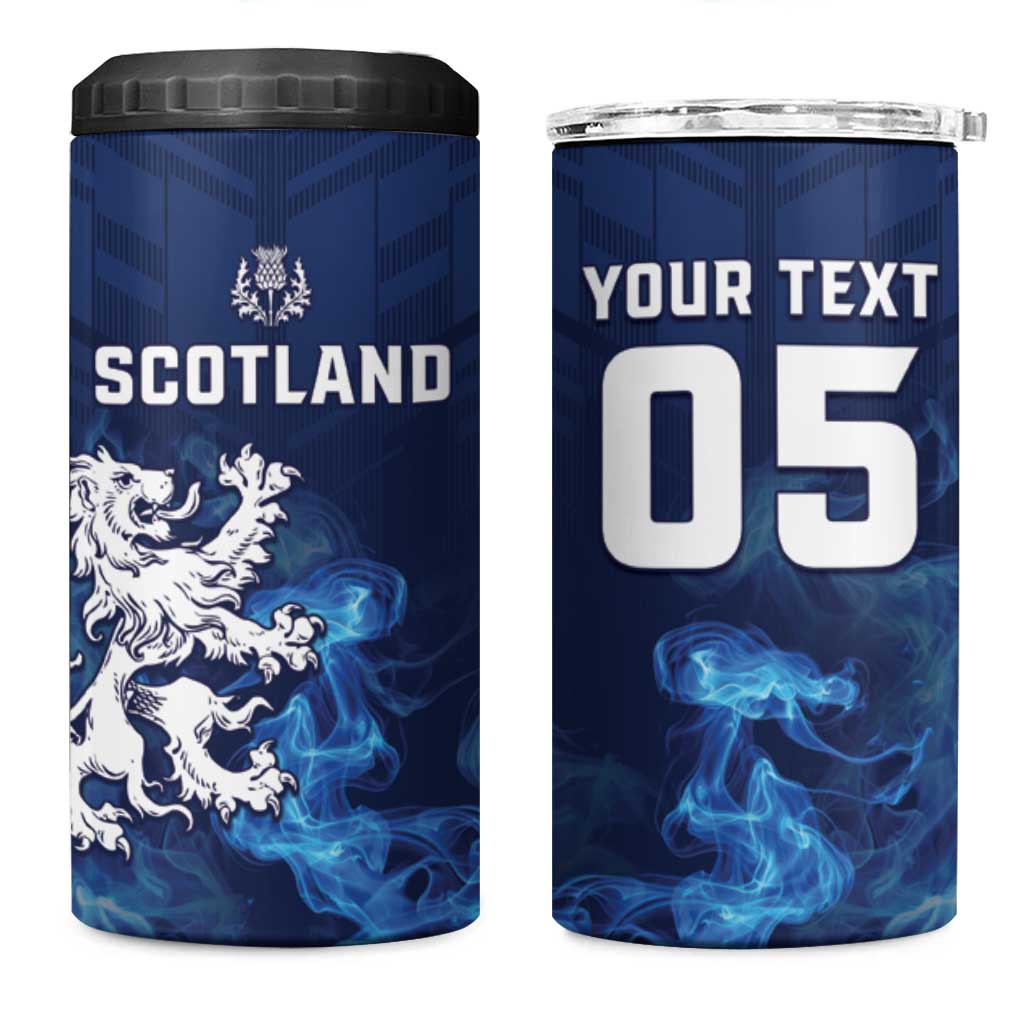 Scotland Rugby Custom 4 in 1 Can Cooler Tumbler Go Scottish Thistle Unique Style