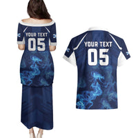 Scotland Rugby Custom Couples Matching Puletasi and Hawaiian Shirt Go Scottish Thistle Unique Style