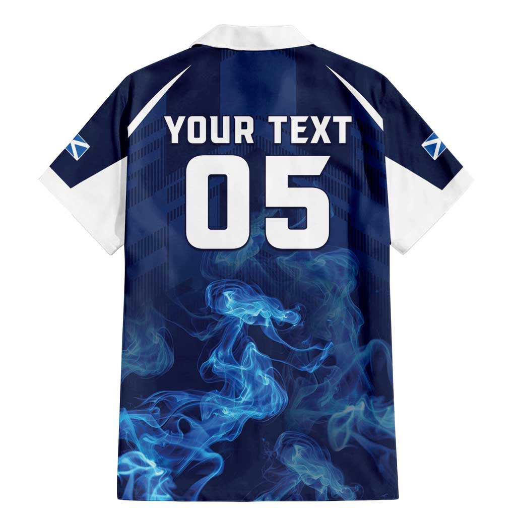 Scotland Rugby Custom Family Matching Mermaid Dress and Hawaiian Shirt Go Scottish Thistle Unique Style