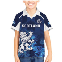 Scotland Rugby Custom Family Matching Mermaid Dress and Hawaiian Shirt Go Scottish Thistle Unique Style