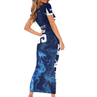 Scotland Rugby Custom Family Matching Short Sleeve Bodycon Dress and Hawaiian Shirt Go Scottish Thistle Unique Style