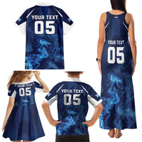 Scotland Rugby Custom Family Matching Tank Maxi Dress and Hawaiian Shirt Go Scottish Thistle Unique Style