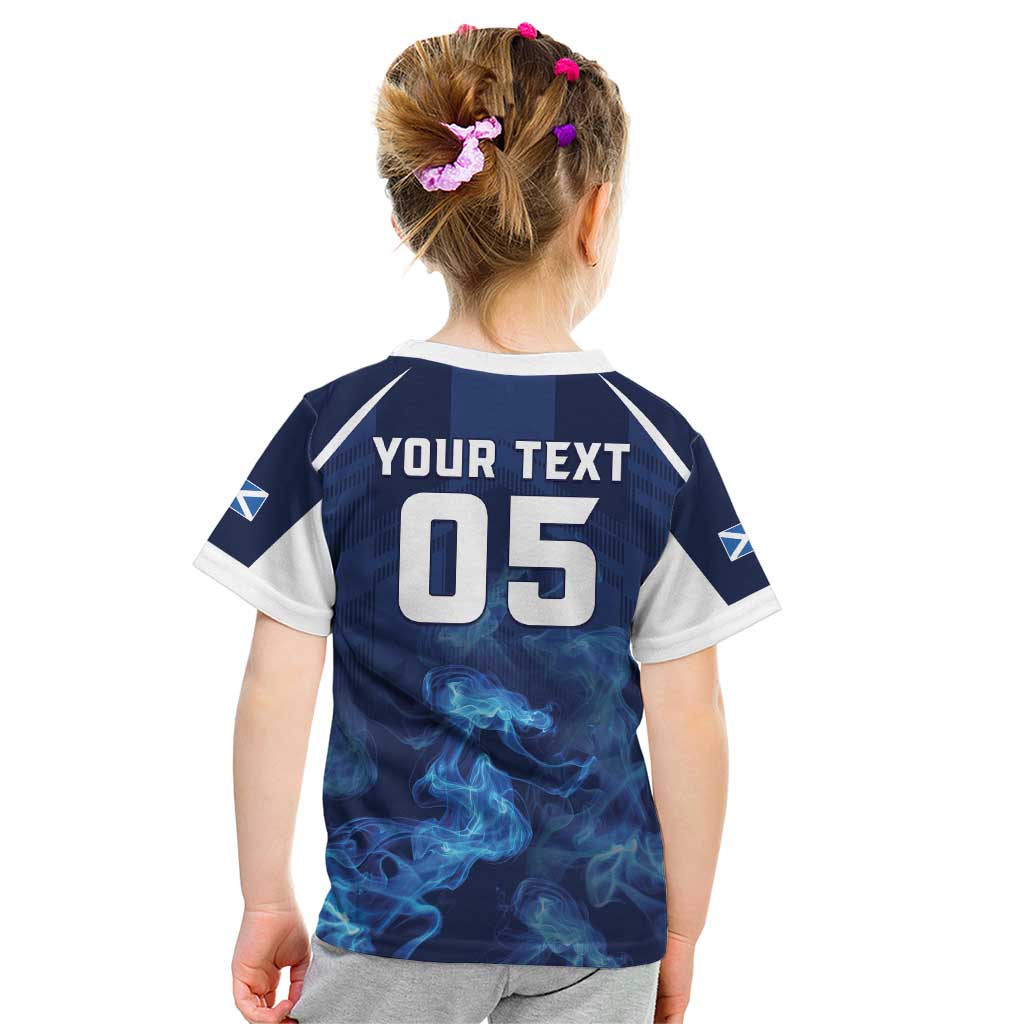 Scotland Rugby Custom Kid T Shirt Go Scottish Thistle Unique Style