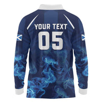 Scotland Rugby Custom Long Sleeve Polo Shirt Go Scottish Thistle Unique Style
