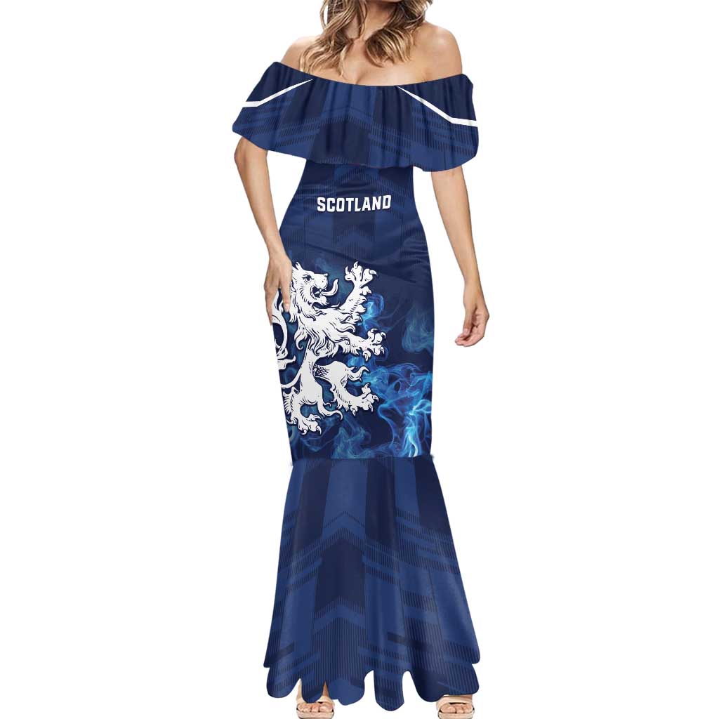 Scotland Rugby Custom Mermaid Dress Go Scottish Thistle Unique Style