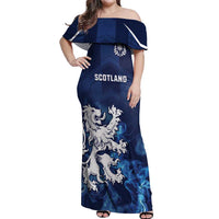 Scotland Rugby Custom Off Shoulder Maxi Dress Go Scottish Thistle Unique Style