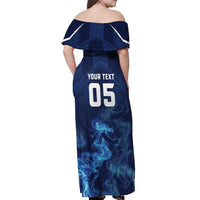 Scotland Rugby Custom Off Shoulder Maxi Dress Go Scottish Thistle Unique Style