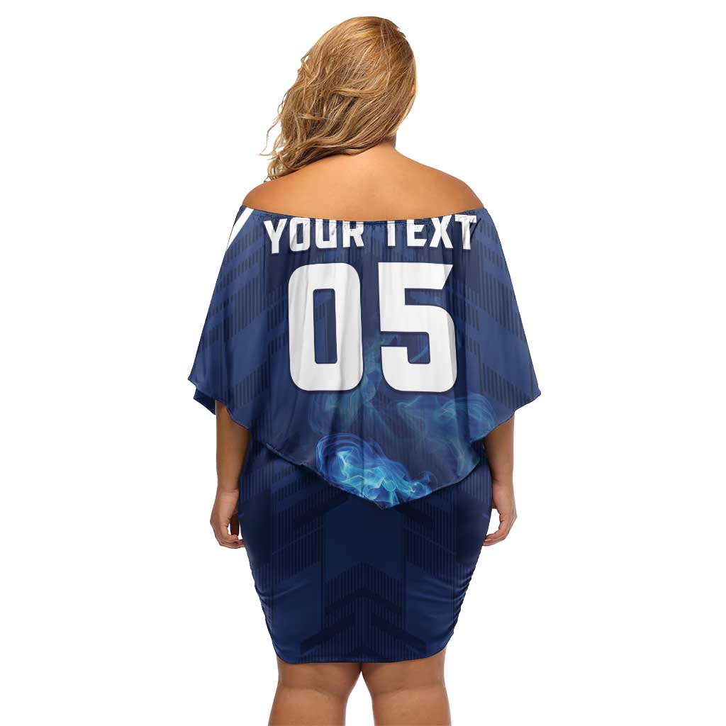Scotland Rugby Custom Off Shoulder Short Dress Go Scottish Thistle Unique Style