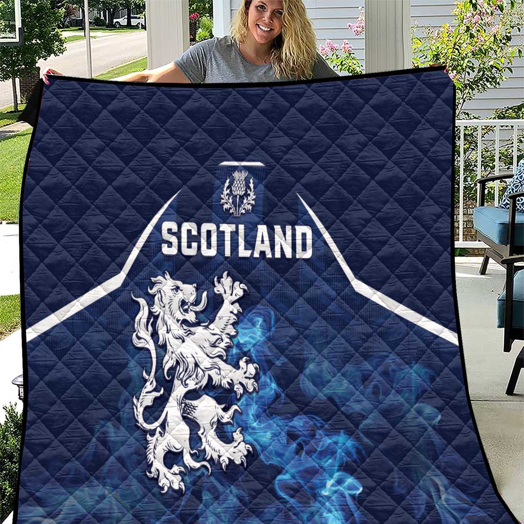 Scotland Rugby Quilt Go Scottish Thistle Unique Style