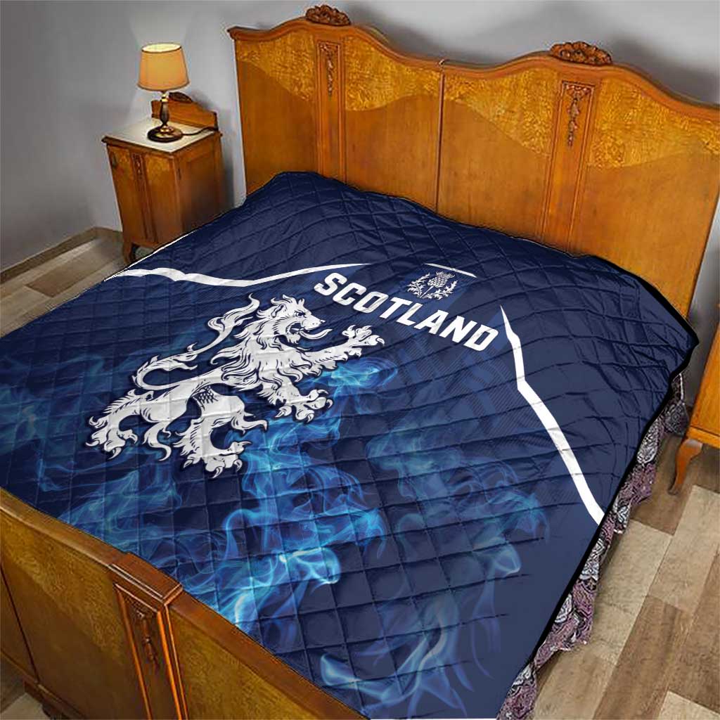 Scotland Rugby Quilt Go Scottish Thistle Unique Style