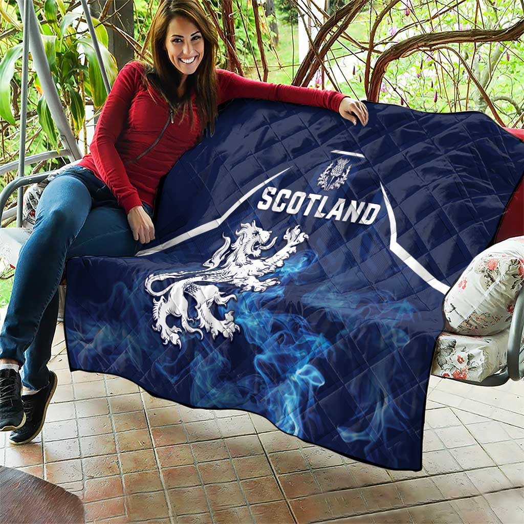 Scotland Rugby Quilt Go Scottish Thistle Unique Style