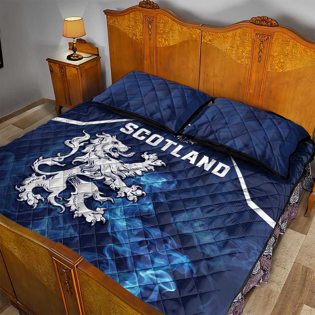 Scotland Rugby Quilt Bed Set Go Scottish Thistle Unique Style