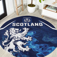 Scotland Rugby Round Carpet Go Scottish Thistle Unique Style