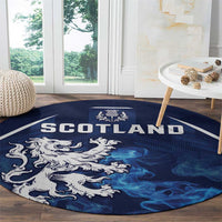 Scotland Rugby Round Carpet Go Scottish Thistle Unique Style