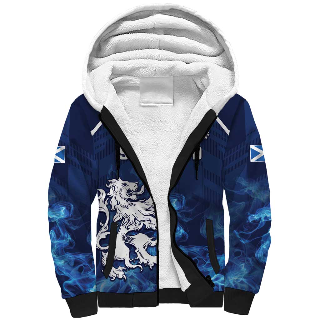 Scotland Rugby Custom Sherpa Hoodie Go Scottish Thistle Unique Style