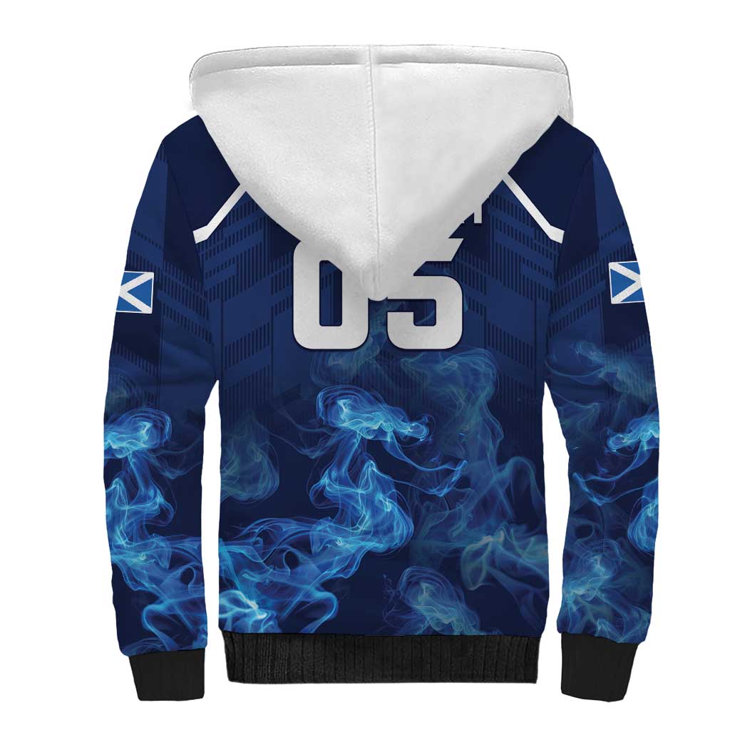 Scotland Rugby Custom Sherpa Hoodie Go Scottish Thistle Unique Style
