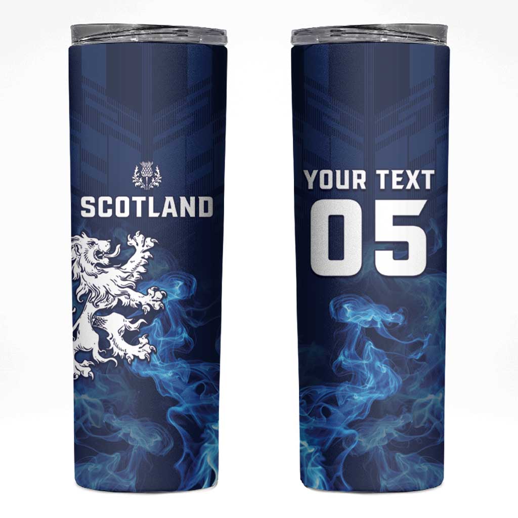 Scotland Rugby Custom Skinny Tumbler Go Scottish Thistle Unique Style
