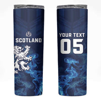 Scotland Rugby Custom Skinny Tumbler Go Scottish Thistle Unique Style