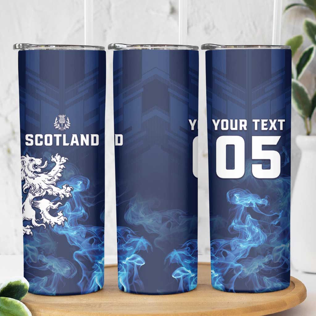Scotland Rugby Custom Skinny Tumbler Go Scottish Thistle Unique Style