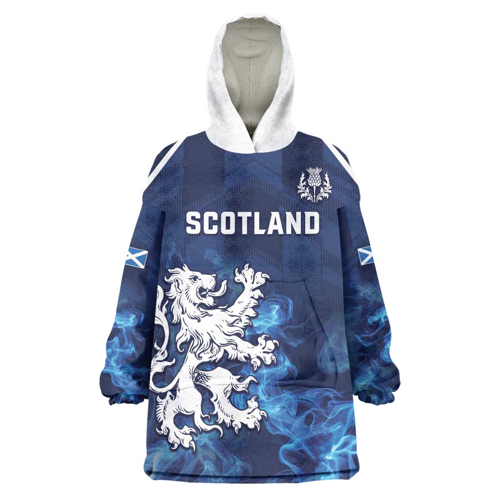 Scotland Rugby Custom Wearable Blanket Hoodie Go Scottish Thistle Unique Style