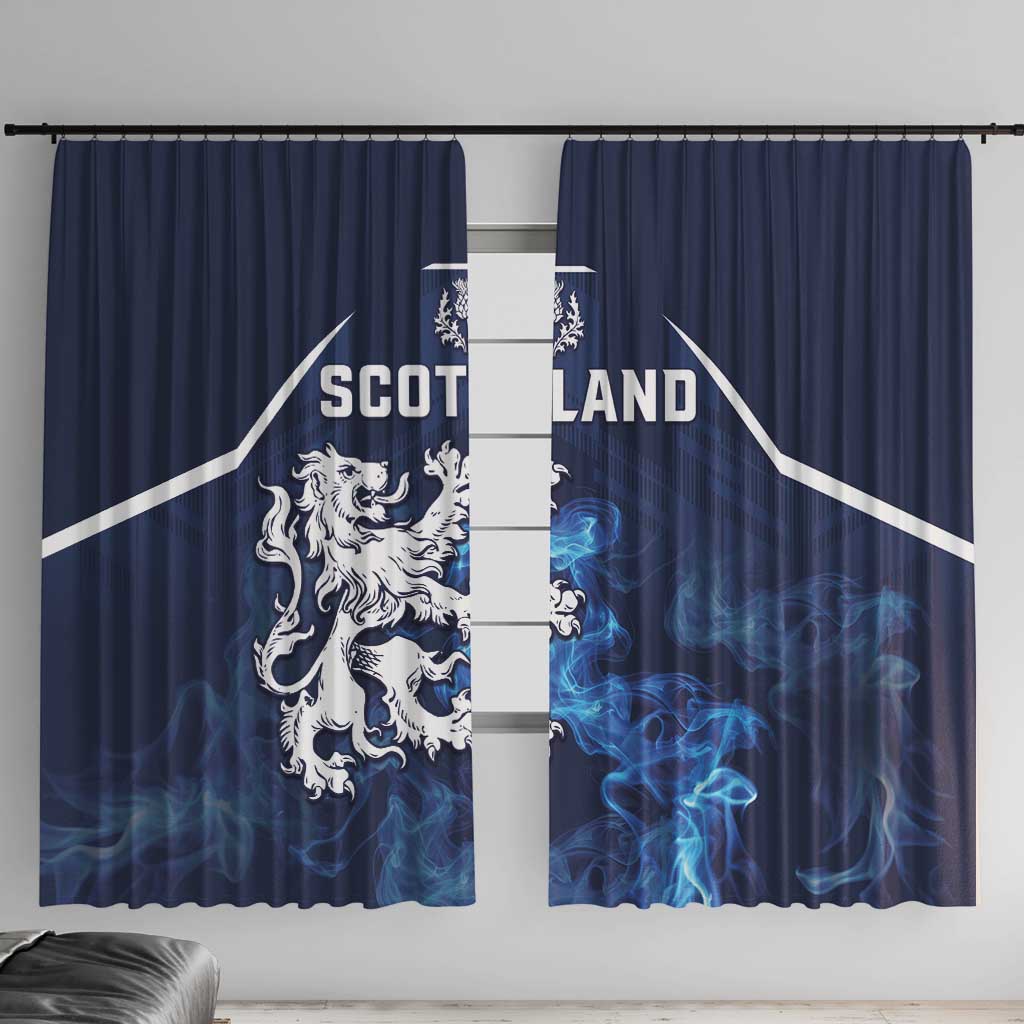 Scotland Rugby Window Curtain Go Scottish Thistle Unique Style