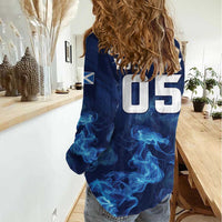 Scotland Rugby Custom Women Casual Shirt Go Scottish Thistle Unique Style