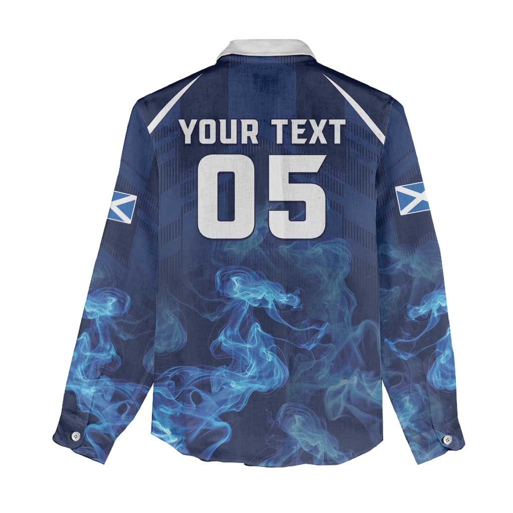 Scotland Rugby Custom Women Casual Shirt Go Scottish Thistle Unique Style