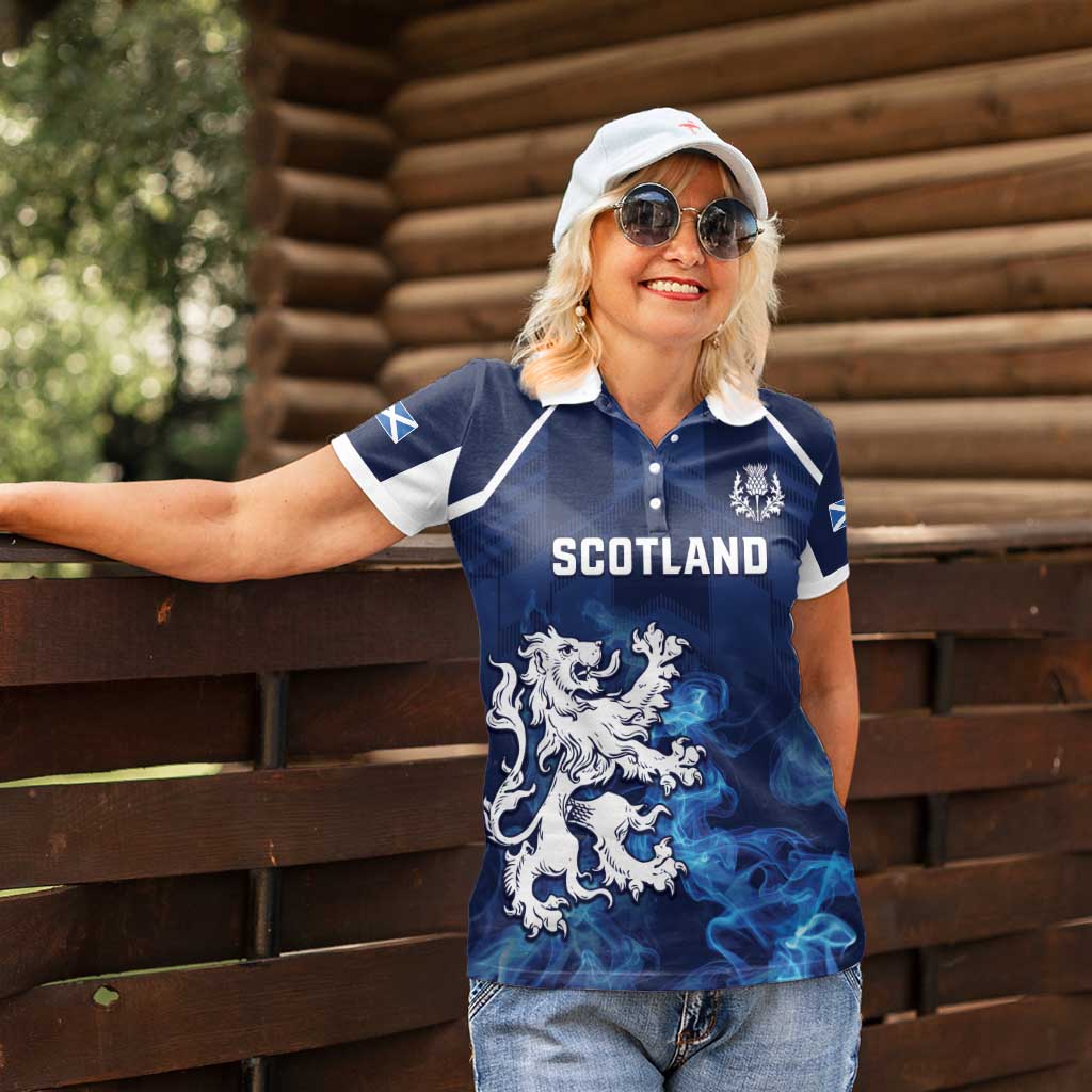 Scotland Rugby Custom Women Polo Shirt Go Scottish Thistle Unique Style