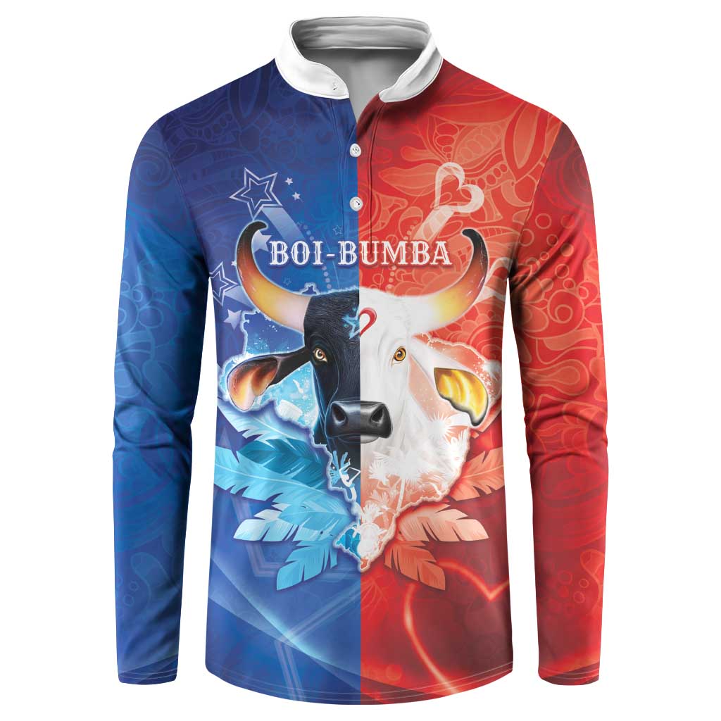 Personalized Brazil Folklore Festival Button Sweatshirt Boi Bumba - Wonder Print Shop