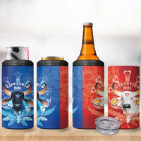 Personalized Brazil Folklore Festival 4 in 1 Can Cooler Tumbler Boi Bumba - Wonder Print Shop