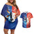 Personalized Brazil Folklore Festival Couples Matching Off Shoulder Short Dress and Hawaiian Shirt Boi Bumba - Wonder Print Shop