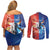 Personalized Brazil Folklore Festival Couples Matching Off Shoulder Short Dress and Long Sleeve Button Shirt Boi Bumba - Wonder Print Shop