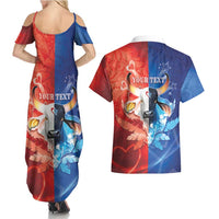 Personalized Brazil Folklore Festival Couples Matching Summer Maxi Dress and Hawaiian Shirt Boi Bumba - Wonder Print Shop