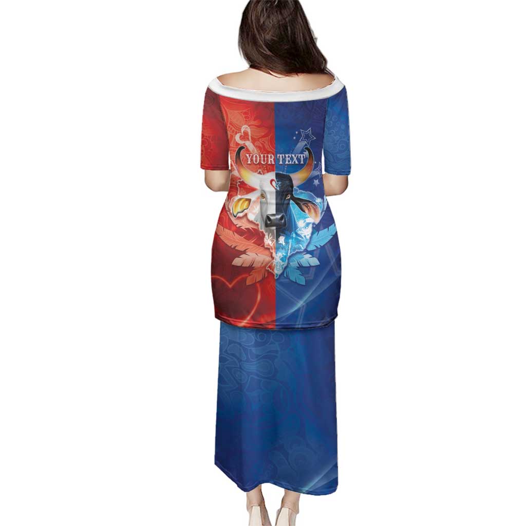 Personalized Brazil Folklore Festival Family Matching Puletasi and Hawaiian Shirt Boi Bumba - Wonder Print Shop
