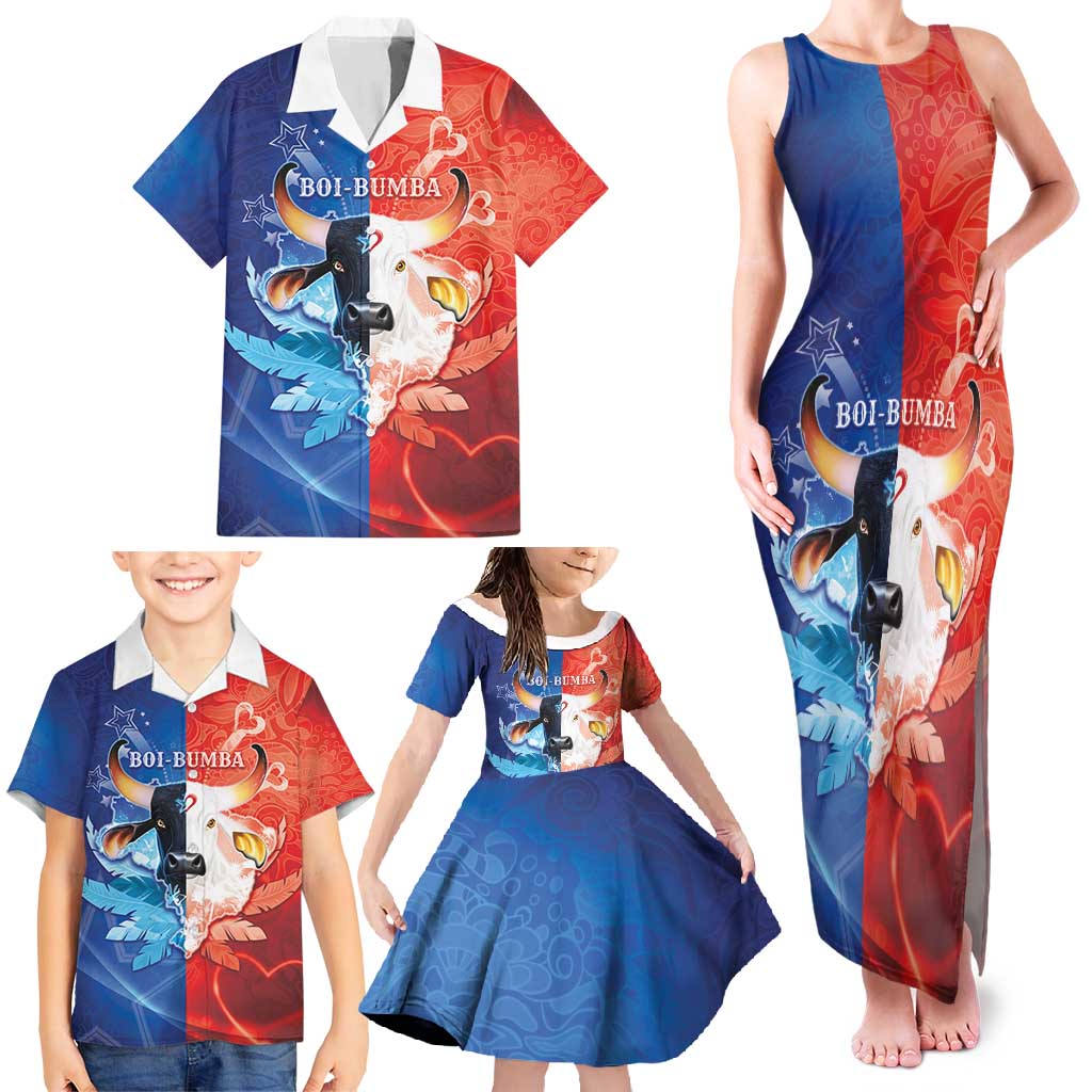 Personalized Brazil Folklore Festival Family Matching Tank Maxi Dress and Hawaiian Shirt Boi Bumba - Wonder Print Shop