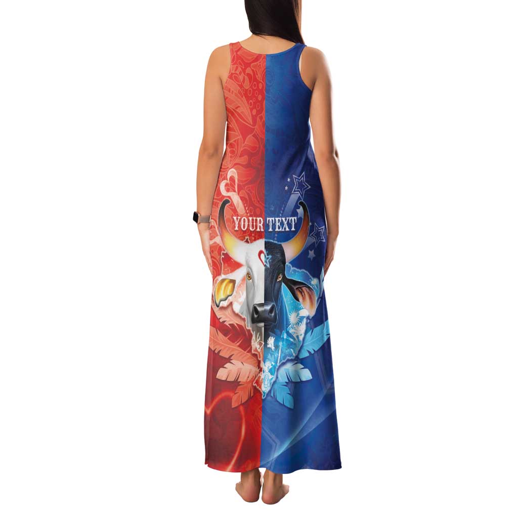 Personalized Brazil Folklore Festival Family Matching Tank Maxi Dress and Hawaiian Shirt Boi Bumba - Wonder Print Shop