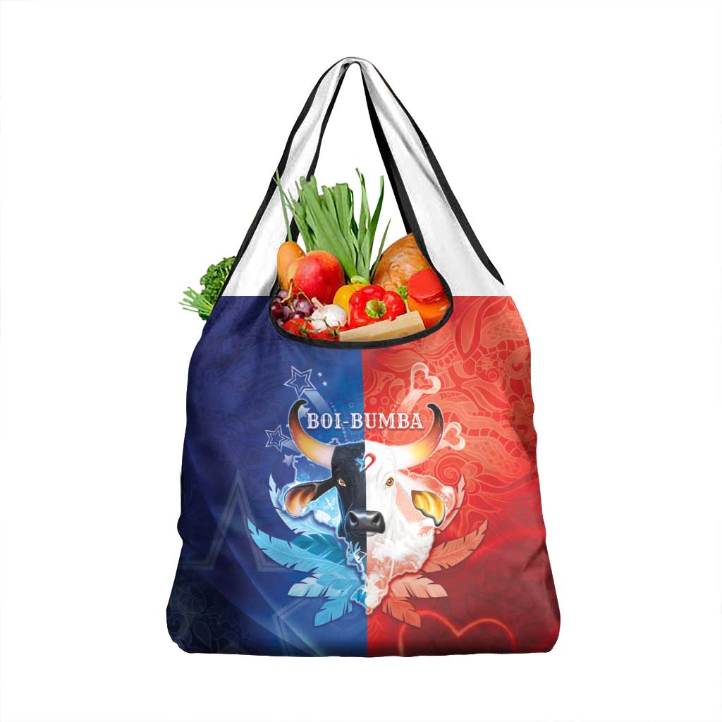 Brazil Folklore Festival Grocery Bag Boi Bumba - Wonder Print Shop