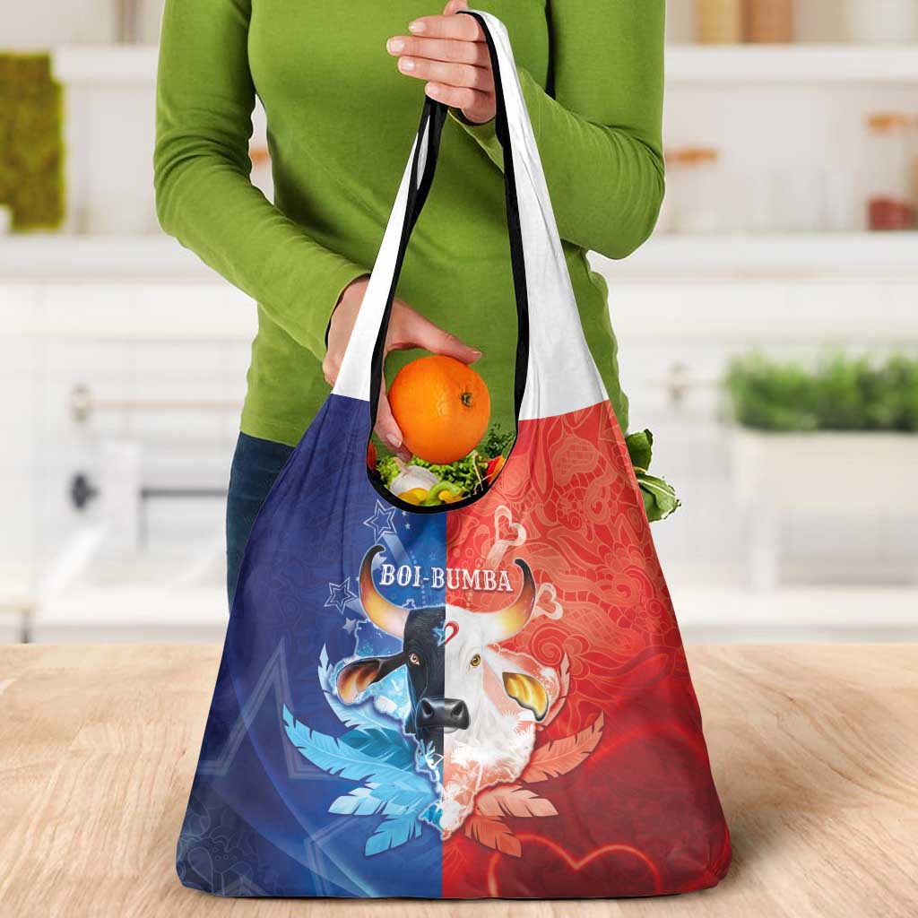 Brazil Folklore Festival Grocery Bag Boi Bumba - Wonder Print Shop