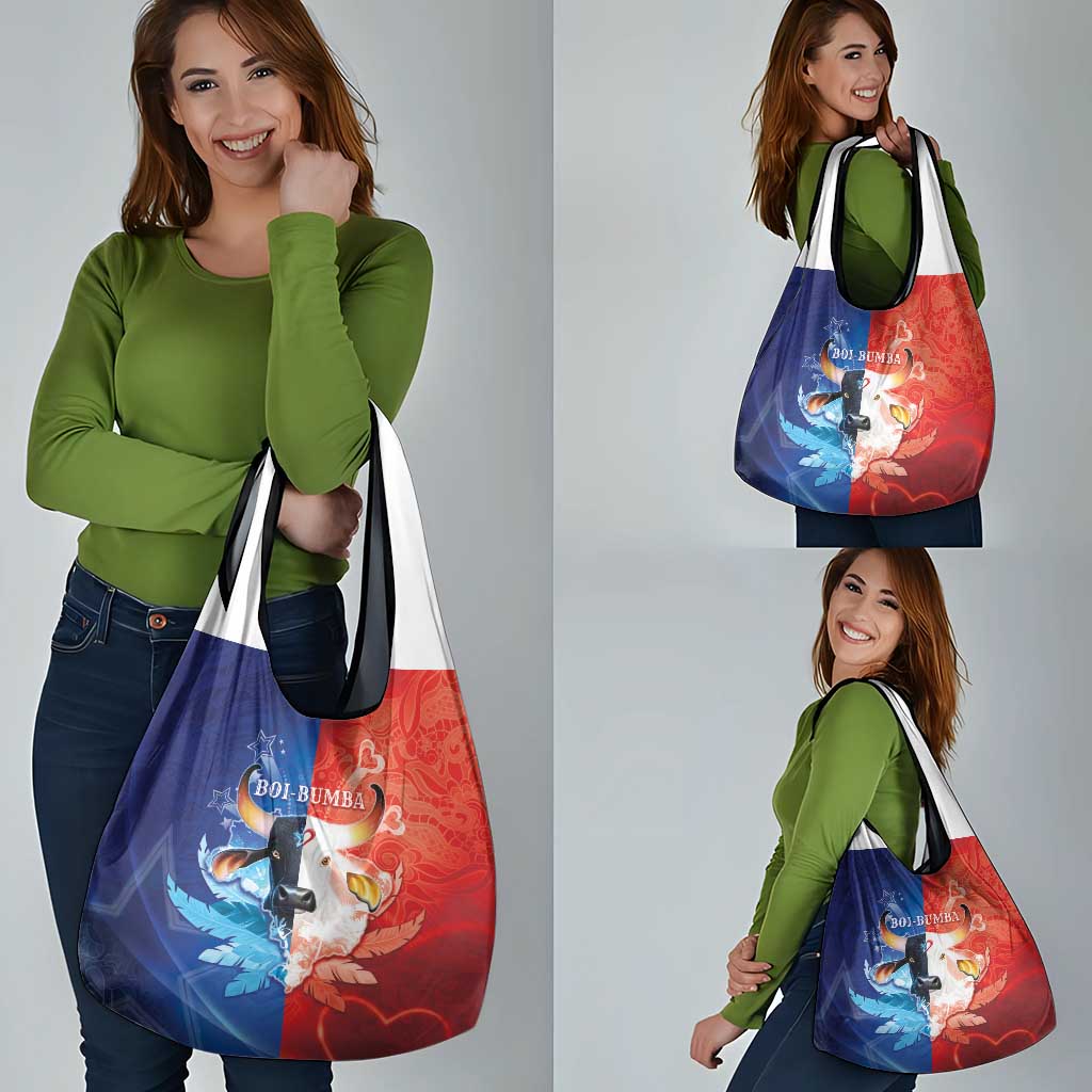 Brazil Folklore Festival Grocery Bag Boi Bumba - Wonder Print Shop