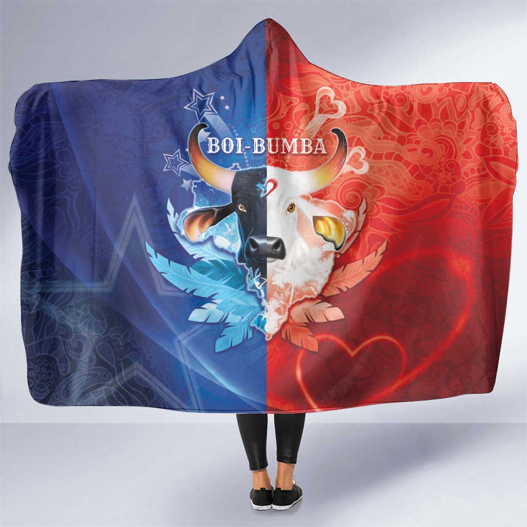 Brazil Folklore Festival Hooded Blanket Boi Bumba - Wonder Print Shop