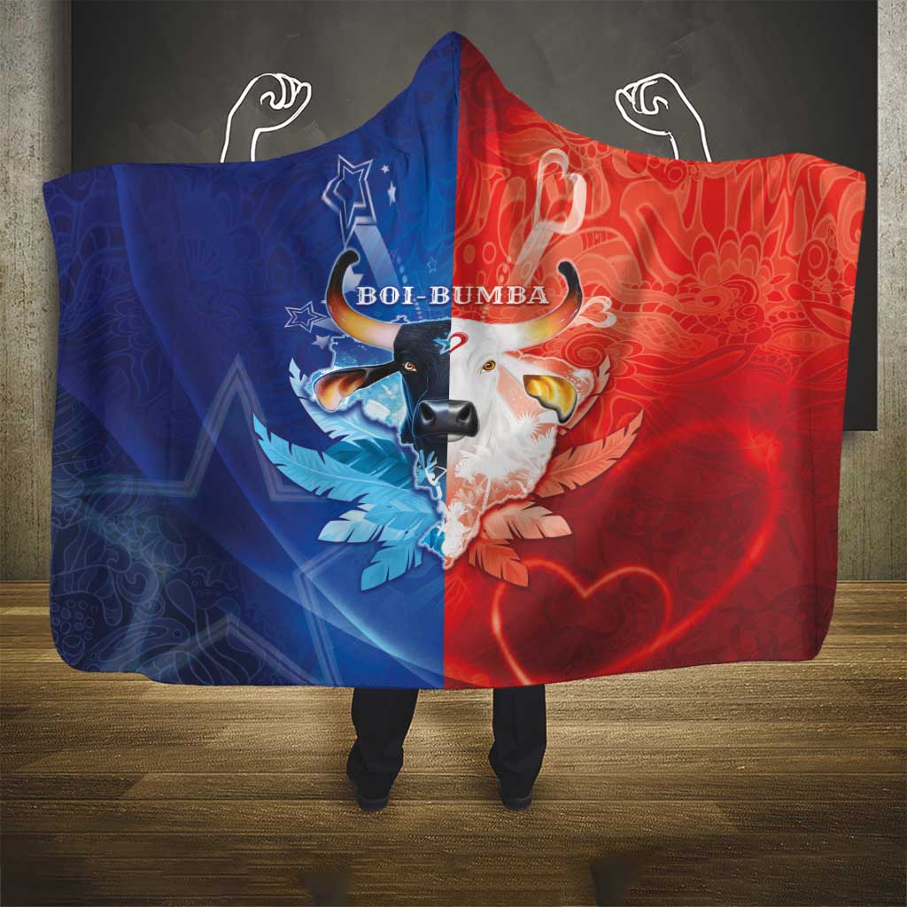 Brazil Folklore Festival Hooded Blanket Boi Bumba - Wonder Print Shop