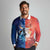 Personalized Brazil Folklore Festival Long Sleeve Polo Shirt Boi Bumba - Wonder Print Shop