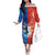 Personalized Brazil Folklore Festival Off The Shoulder Long Sleeve Dress Boi Bumba - Wonder Print Shop
