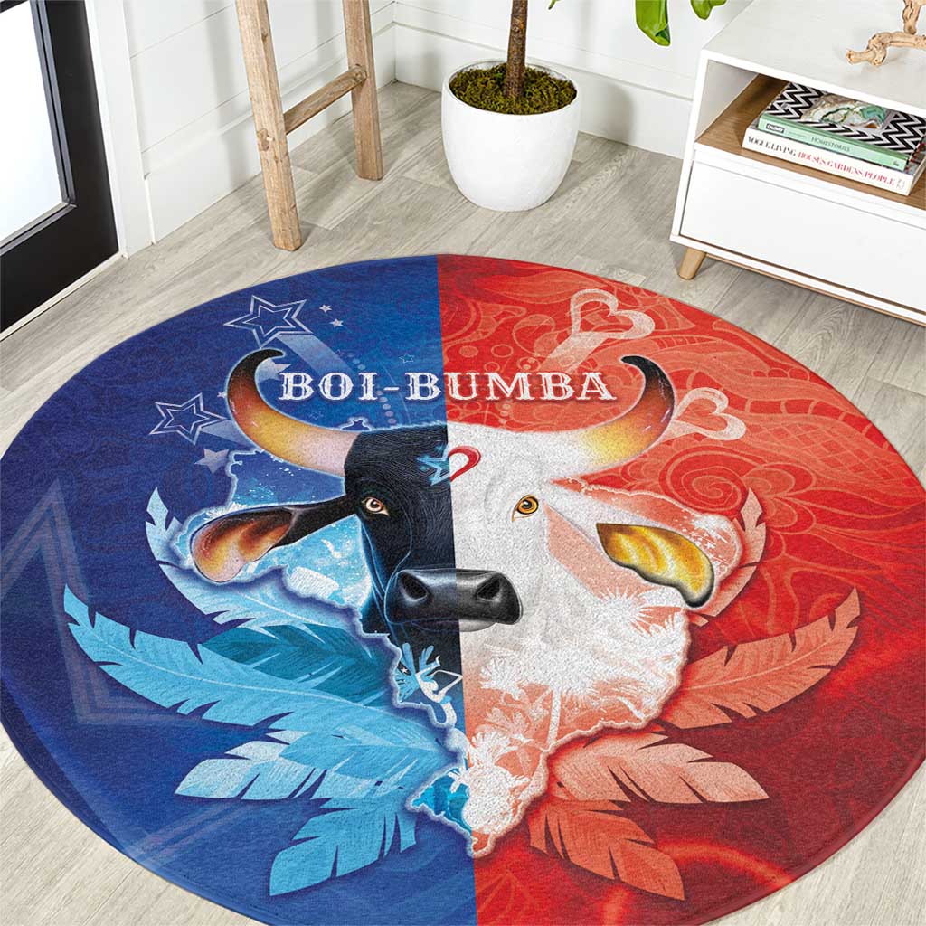 Brazil Folklore Festival Round Carpet Boi Bumba - Wonder Print Shop